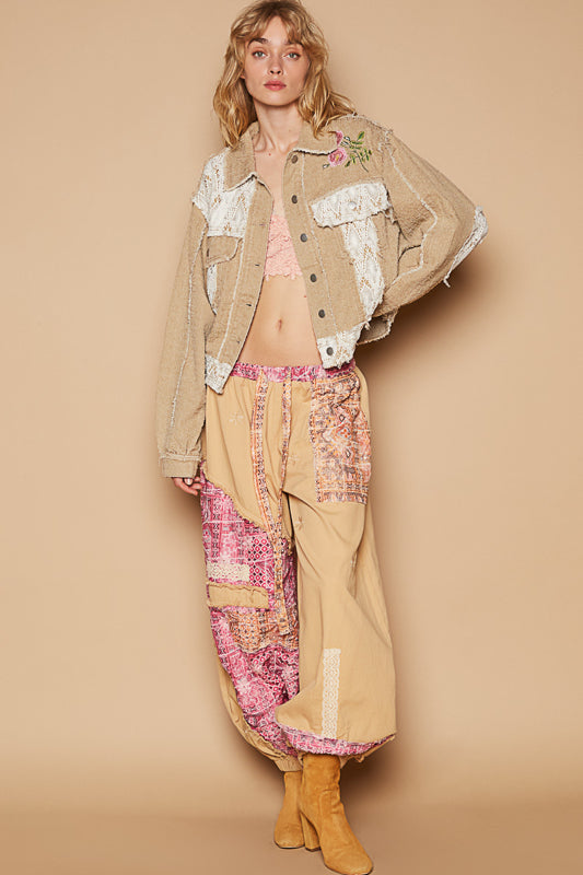 POL - Embroidered Jacket Sand