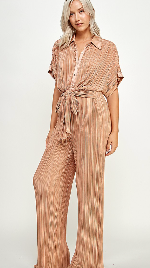 Pleated Jumpsuit